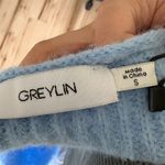 Greylin New Women's Blue V-Neck Pullover Sweater Size S Casual Fall Knit Photo 5
