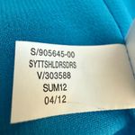 Banana Republic  Trina Turk 100% Silk One Shoulder Mini Dress Women's 14 Blue Photo 11