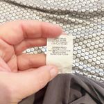 VTG Dress Women Metallic Holiday Bodycon Midi Geometric Large New Years Disco Silver Photo 8