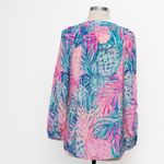 Lilly Pulitzer Elsa Silk Top Lilac Thistle XS Photo 2