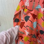 Whimsigoth Cottagecore Eva Rose Umbrella Print Dress Retro 50s Style Midi L Red Size L Photo 5