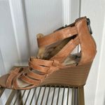 Jessica Simpson Tan Strappy Sandals Gladiator Wedge Womens Size 8.5 Photo 4