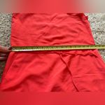 Covington  Sheath Dress Womans Sz 6 Pockets Ruffle cap sleeves Draw String Orange Photo 6
