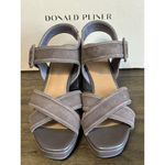 Donald Pliner  Brown Suede Geni Platform Sandals Dark Brown Suede Size 8.5 NIB Photo 1