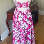 Meet Me in Santorini Magenta Pink Floral Maxi Dress New Size XS Photo 3