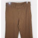 Free People Women's Jana Flare Trousers Plaid Houndstooth Pants 6 Retro Boho Photo 2