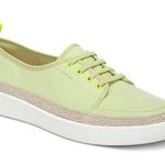 Vionic Lime Jovie Citrine Canvas Low Top Espadrille Sneakers Size 6 Comfort Photo 0