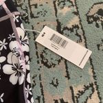 frankie's bikinis  Black and White Floral Leggings Photo 5