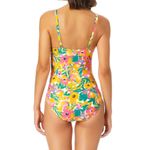Anne cole V Wire One Piece Swim Suit in Sunshine Floral XS Photo 1
