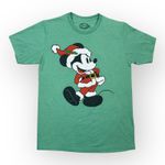 Disney Santa Mickey Mouse Christmas T-Shirt Medium Photo 0