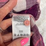 Columbia Small Pullover Red Plaid Longsleeve Shirt Pink 1/2 Button Down Photo 4