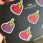 Coach Authentic HEART leather zip top wristlet Photo 3
