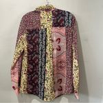 Soft Surroundings Langdon Mixed Print Blouse Size Small Long Sleeve Tie Scarf Photo 8