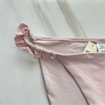 Aerie Bikini Bottom Swimsuit Size Large Side Ruched Fully Lined Light Pink Photo 2