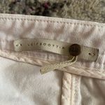 Anthropologie Leifsdottir Cream Cropped Pants with Lace Up Hem White Size 12 Photo 7