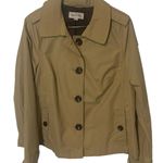 Merona Vintage Y2k Women's Size Large Tan Button Academia Jacket Coat Photo 0