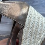 Eileen Fisher Eileen Fishers Wanda Metallic Suede Espadrille Wedge Sandals Size 6.5 Photo 8