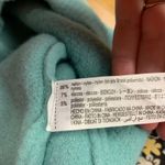 ZARA Teal Blue Fuzzy Cropped Sweater Long Sleeve Crew Neck Super Cropped Medium Photo 5