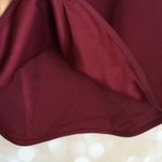 Trina Turk  Red Wine Cold Shoulder Flutter Blouse  Photo 2