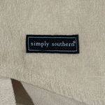 Simply Southern  Corduroy bow tie sleeve ladies top Size Medium New with … Photo 5