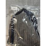 J.Crew  Womens Bomber Jacket Small Gray Pinstripe Wool Blend Full Zip‎ Photo 13