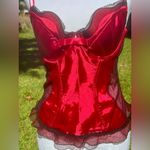 Jezebel Red Black Corset Bustier 36 C Size undefined Photo 1