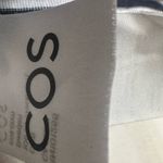 COS  Black & White Striped Long Sleeve Top Size Small Photo 4