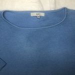 FATE. Blue Shaker Knit Oversized Poncho Elbow Length Sweater Size Small Photo 4