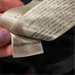 Burberry  Black Leather Trim Wool Blend Double Breasted Jacket US 12 Photo 8