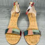 Vaneli Meres Dress Sandal shoes cork heel wedge shoes summer beach 7.5 Orange Photo 2