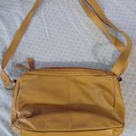 Great American Leather Works Yellow Crossbody Shoulder Bag 100% Leather 11x7x3. Photo 1