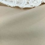 Bailey blue Cream Sleeveless Laser Cut Lace Overlay Fully Lined Dress XL Cream Photo 3