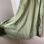 Selfie Leslie NEW! Well Versed Pleated Bust Front Split Dress Olive MED 27595d24 Photo 7