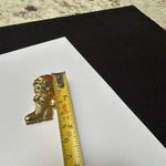 Avon Signed Cat In Boot With Red Santa Hat Holiday Brooch Pin Gold Tone Photo 3