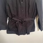 Lucky Brand Vintage  Button Down Shirt Jacket Black M Photo 2