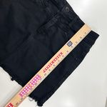 American Eagle Outfitters High Rise Mini Black Skirt Raw Hem Size 4 Photo 6