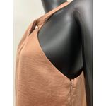 Honey Punch 100% Polyester Halter Neck Top Size M Mauve Sleeveless Back Zip Photo 3