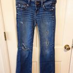 American Eagle dark wash slim boot distressed jean Photo 0