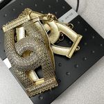 Chico's Gold Mesh Chain Link Belt Womens Interlocking 42" Length Photo 7