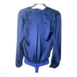 L'Academie  Revolve Long Sleeve Bodysuit - M - Royal Navy Blue Photo 5
