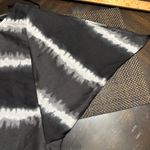 Converse  One Star Split Dolman Sleeve Sheer Blouse size L Black Tie Dye Cropped Photo 4