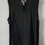 J.Crew Sleeveless Top with Pleated Trim Black Plus 16 NEW Photo 3