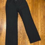 Lafayette 148 New York black denim wash wide leg jeans vintage size 14 LONG Photo 0