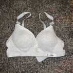 Light Gray Lace Trim Breastfeeding / Nursing Bra Photo 1