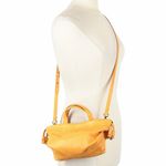 Madewell New  Mini Drawstring Crossbody Bag Orange Soft Leather Cinch MSRP $118 Photo 2