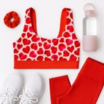 Fabletics Yitty RARE Harlow Reversible Sports Bra Persimmon Rose Petal M (?) EUC Photo 2