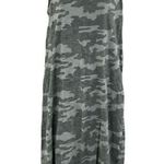 Universal Threads Universal Thread Shirt Dress Womens XS Green Camo Cotton Sleeveless Side Slit Photo 0