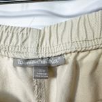 Woman Within Plus Size 36T Cropped Pants Capri Light Yellow Cotton Elastic 242 Photo 4