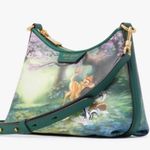 Kate Spade RARE🔥Authentic  Italian leather/coated canvas BAMBI DISNEY zip CROSBY Photo 2