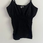 Bebe VINTAGE BLACK  SCRUNCH WAIST‎ TANK TOP Photo 3